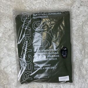 NWT Suspicious Antwerp ‘The Classic’ Skull Hoodie Dark Forest Green Size XXL